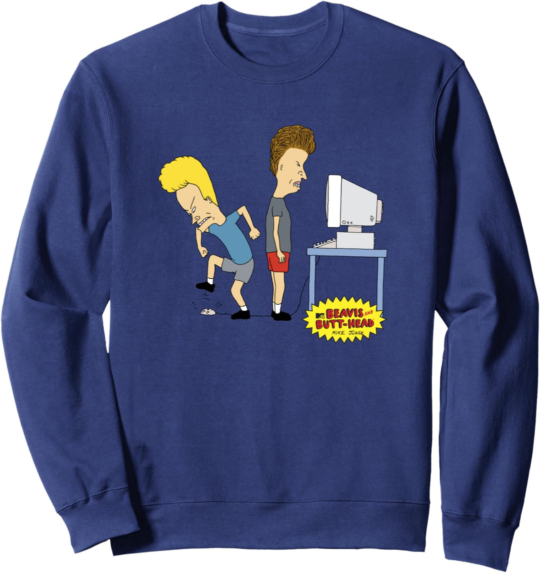 Beavis and Butt-Head Virtual Stupidity Sweatshirt
