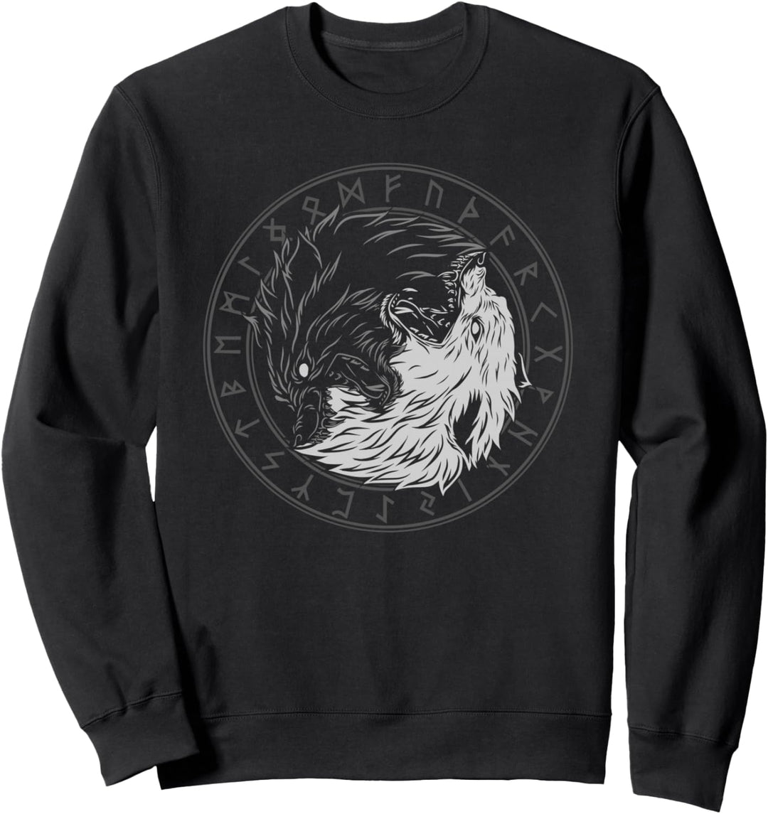 Sons Of Fenrir - Sköll und Hati - Ying Yang Wolf Sweatshirt
