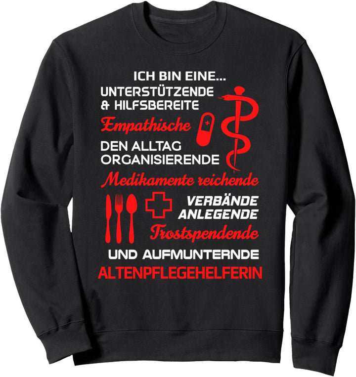Eigenschaften Altenpflegehelfer Sweatshirt