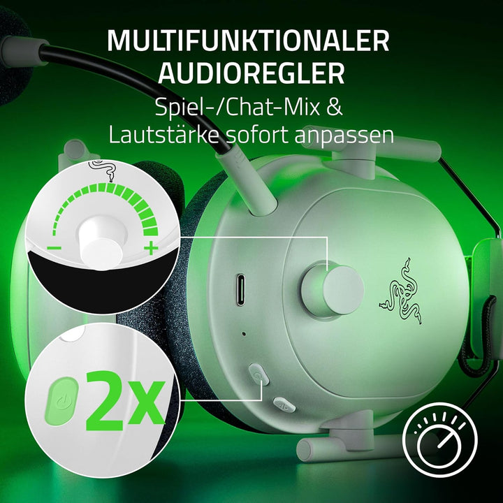 Razer BlackShark V2 Pro (Xbox) - Kabelloses Konsolen E-Sport Headset für Xbox S-X & One (Triforce 50
