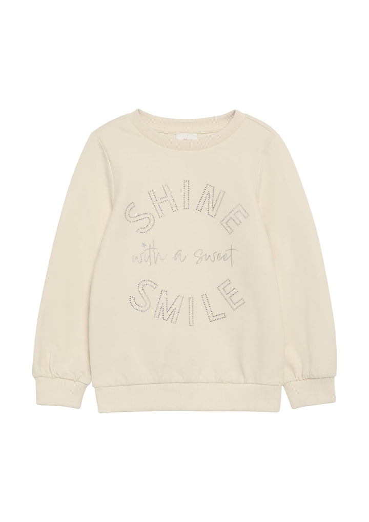 s.Oliver Wärmendes Sweatshirt mit Schmucksteinen 92-98 0805_helles Sand, 92-98 0805_helles Sand