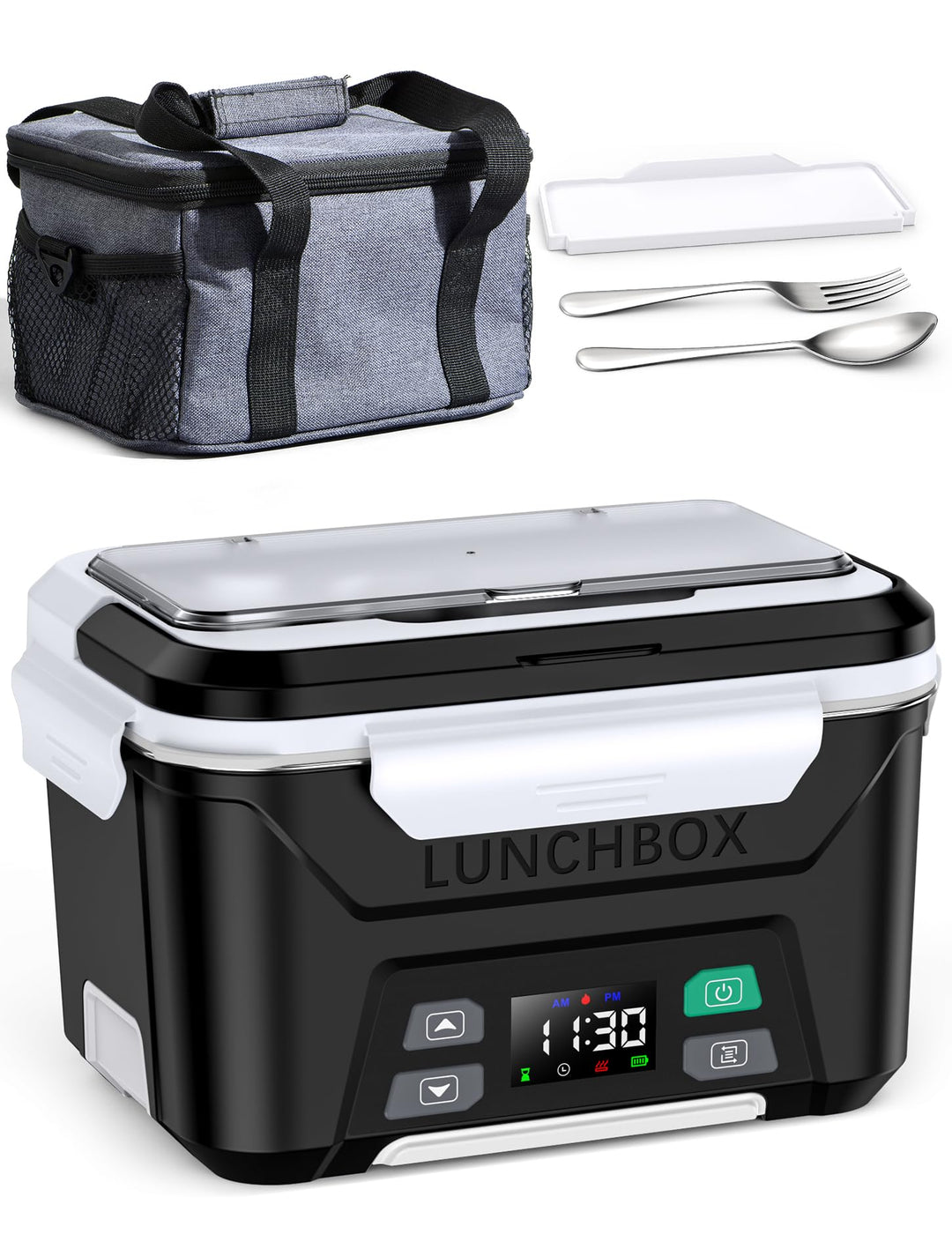 elektrische Lunchbox mit Akku, Electric Lunch Box for Adult mit automatischer Aufheizfunktion, 1,3L