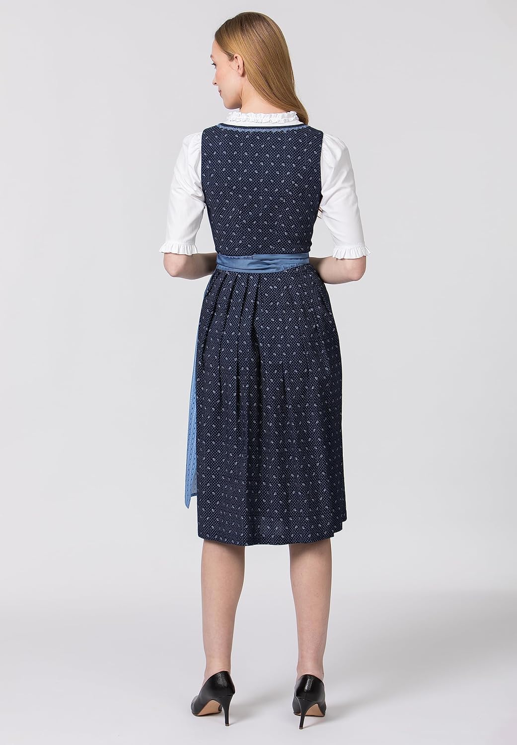 Stockerpoint Damen Dirndl Dunja Kleid für besondere Anlässe 40 Dunkelblau, 40 Dunkelblau