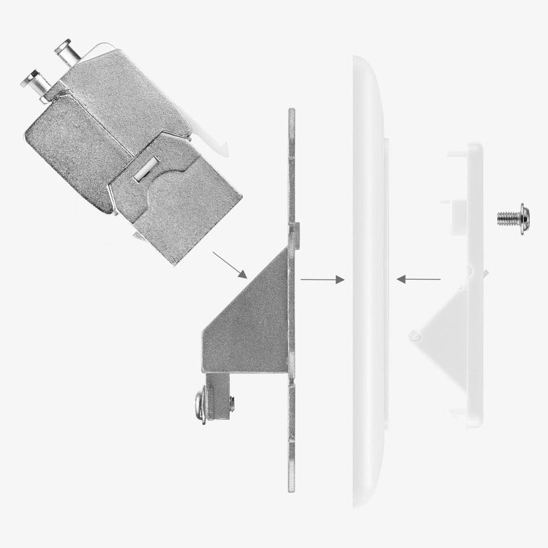 kwmobile Keystone Dose Modul Set - 5X Keystone Modul 5X Netzwerkdose 1-Port CAT 6A Kabel - 10Gibt/s