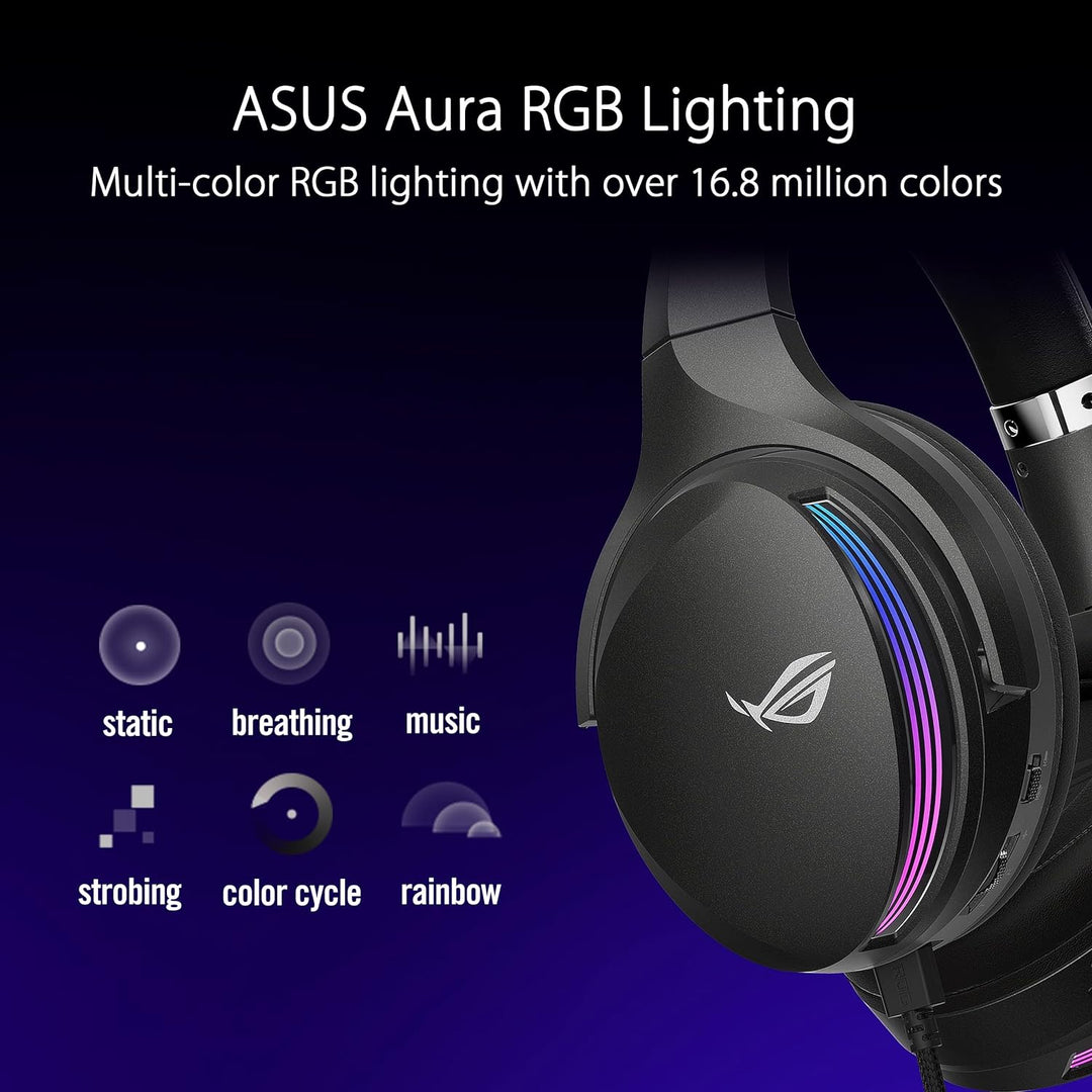 ASUS ROG Fusion II 500 RGB Gaming Headset (kabelgebunden, 3,5mm-Klinkenstecker, USB-C, USB-A, AI Noi