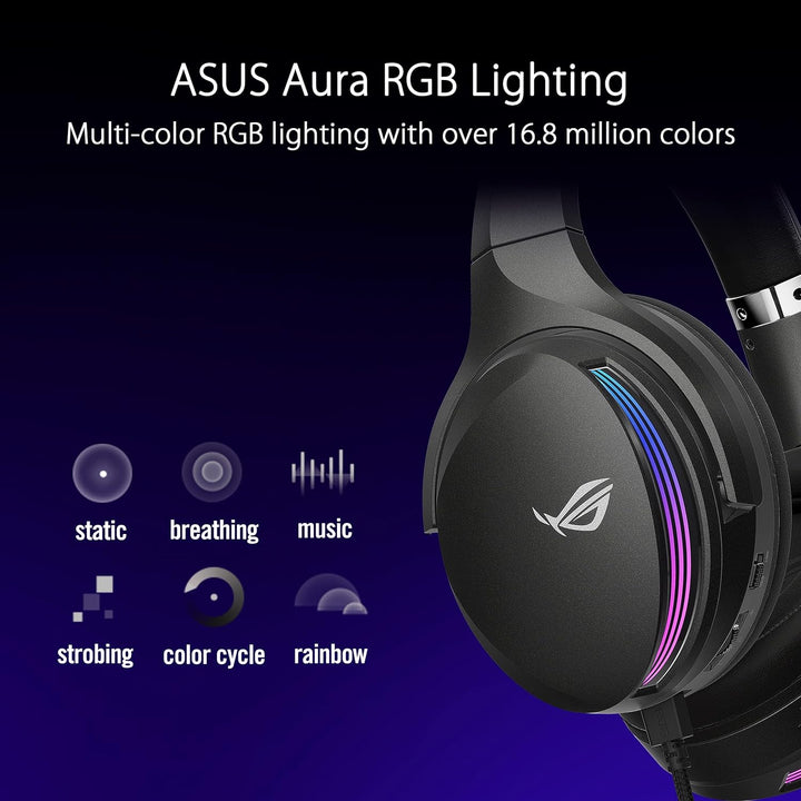 ASUS ROG Fusion II 500 RGB Gaming Headset (kabelgebunden, 3,5mm-Klinkenstecker, USB-C, USB-A, AI Noi