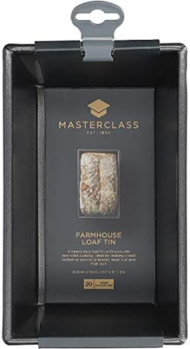 MasterClass 3lb Kastenform, Antihaftbeschichtung, doppelseitig, Schwarz 3 lb (21.5 x 13 cm/8.5 x 5 i