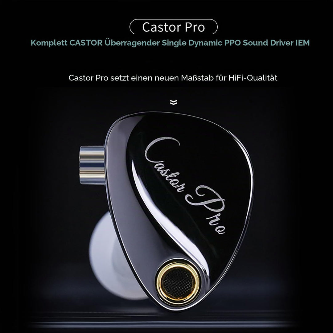 KZ Castor Pro - Einstellbare 5-Ton HiFi In-Ear-Kopfhörer mit verstärkten Bässen, Gaming-Kopfhörer mi