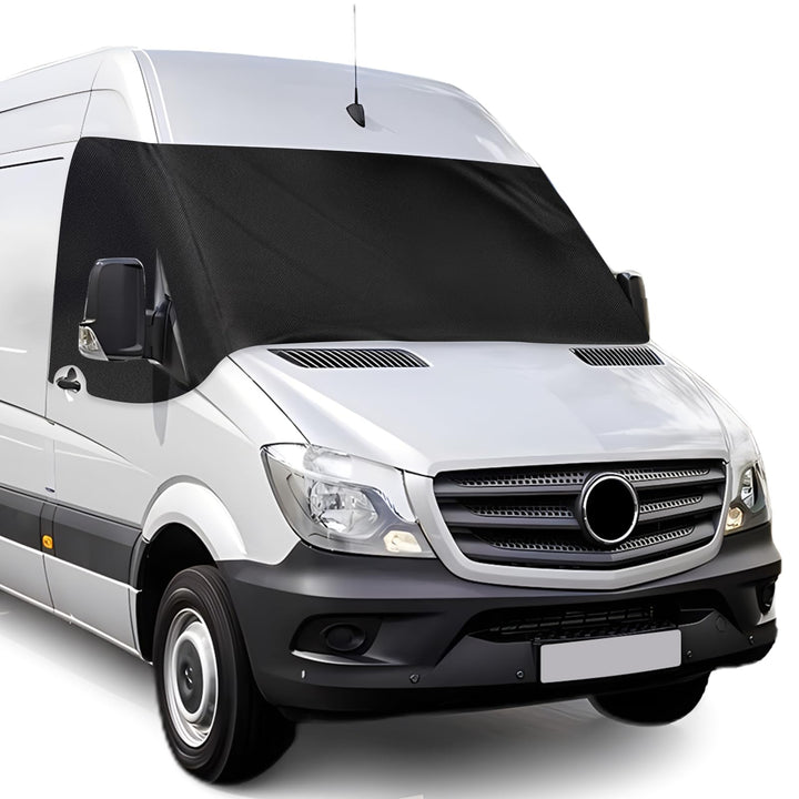 Sonnenschutz Frontscheibe für Mercedes Sprinter 2006-2018, 600D Oxford Tuch 100% Lichtblockend, Wass