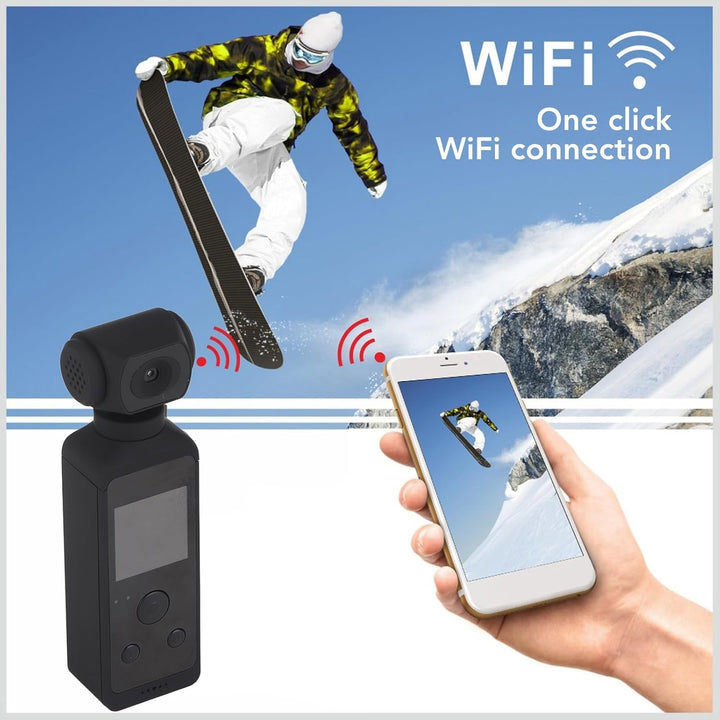 Ejoyous 4K Action Kamera, Bodycam Körperkamera Videocamcorder mit 270° drehbarem, verwacklungsfreiem
