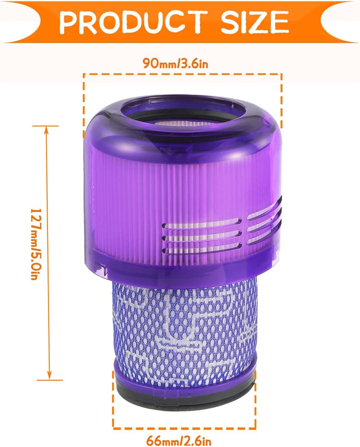 2 Stück Filters für Dyson V11 V15, Filters für Dyson V11 Absolute Torque Drive Animal, V15 Detect, S