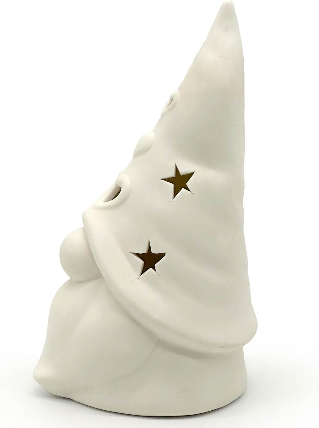 Mea-Living WEIHNACHTSWICHTEL Felix mit LED, weiss, klein, Weihnachtsdeko aus Porzellan, Wichtel, Ges