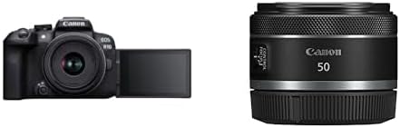 Canon EOS R10 Systemkamera + RF-S 18-45mm F4.5-6.3 is STM Zoomobjektiv & RF 50mm F1.8 STM Objektiv |