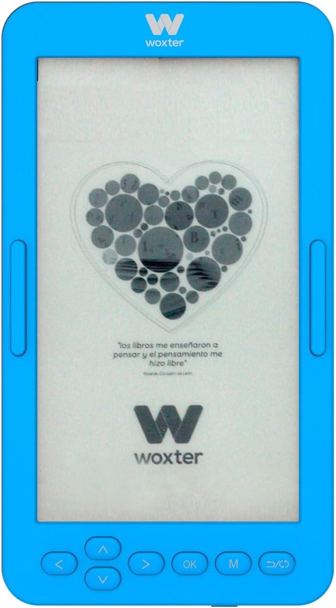 Woxter E-Book Scriba 195 S - Blue-Compact-Leser elektronischer Bücher von 4,7 Zoll (960x540, E-Ink P