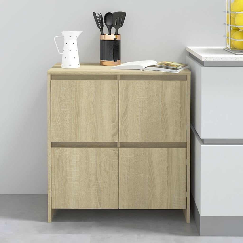 vidaXL Sideboard mit 4 Türen Kommode Anrichte Schrank Beistellschrank Mehrzweckschrank Standschrank