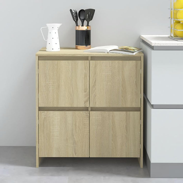 vidaXL Sideboard mit 4 Türen Kommode Anrichte Schrank Beistellschrank Mehrzweckschrank Standschrank