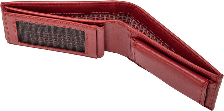 Nuvola Pelle Mini Brieftasche Herren klein aus Nappaleder für die Jacke Taschenformat mit Münzfach R