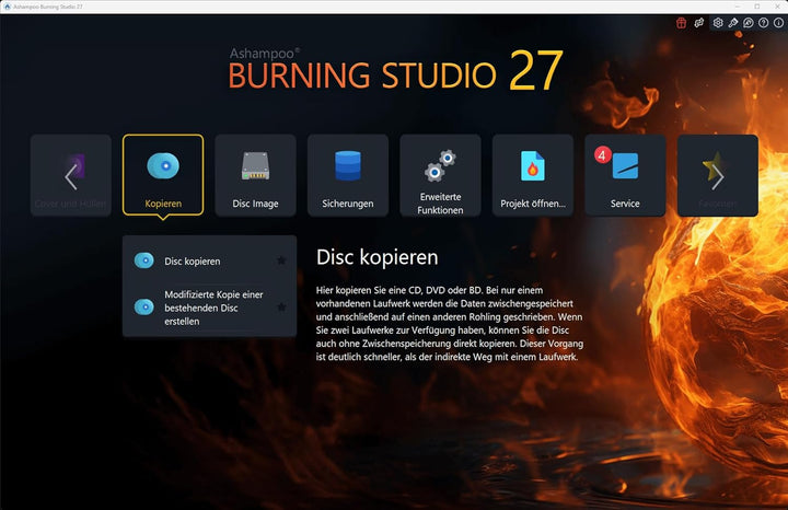 Burning Studio 25 - Brennen - Kopieren - Sichern Das Multimedia Genie für Filme, Fotos, Musik und Da