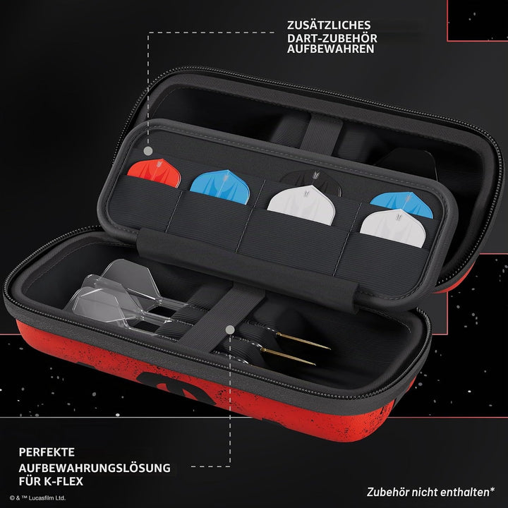 Target Darts Star Wars Darth Maul-BOA-Etui | Hochwertiges Disney-Dart-Etui im Sith-Design, Aufbewahr