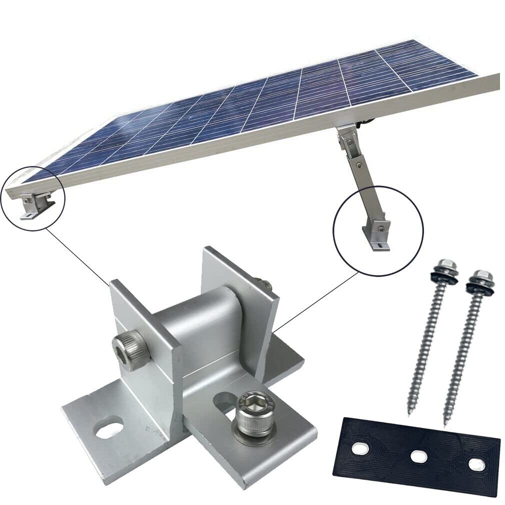 2X Aufständerung mit Winkel drehbar Solar Solarmodul Befestigung Dach Wand Boden Alu Halterung PV Au