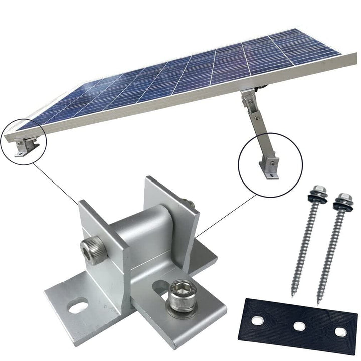 2X Aufständerung mit Winkel drehbar Solar Solarmodul Befestigung Dach Wand Boden Alu Halterung PV Au