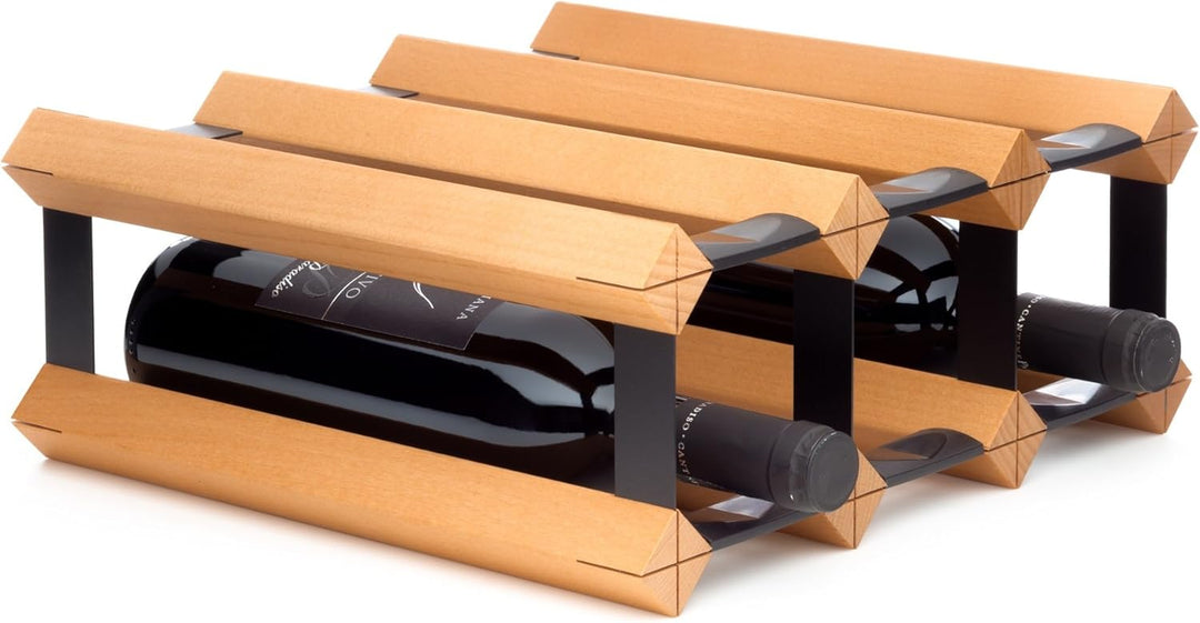 RAXI™ Classic Premium Weinregal aus Holz mit luxuriösem Design, Flaschenregal für 6 Wein Flaschen 32