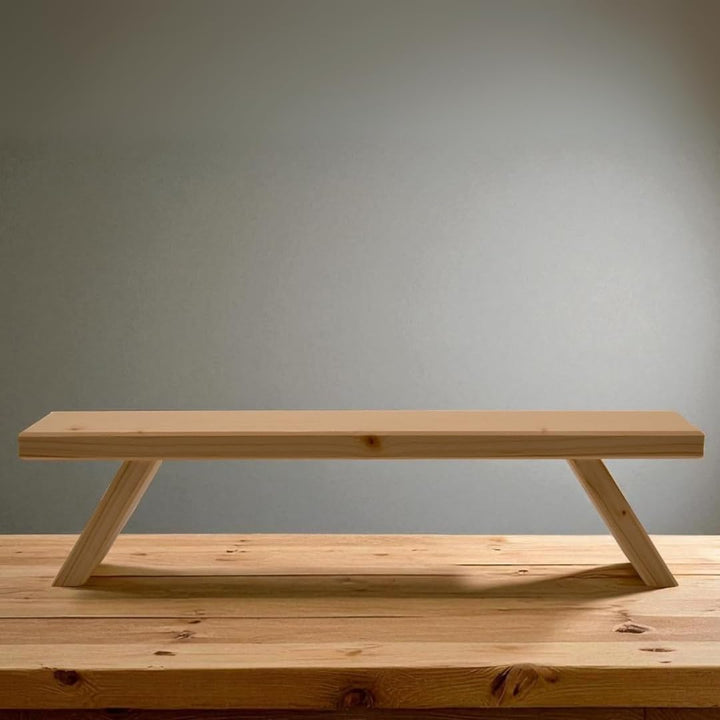 Schwibbogenbank aus Holz – Lichterbogenerhöhung – 70 x 10 x 7 cm | Fensterbank Erhöhung für Lichterb