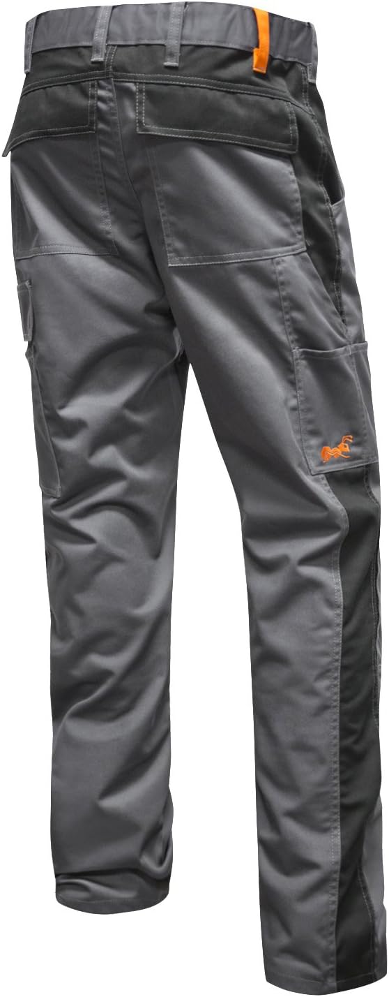strongAnt Arbeitshose komplett Stretch Männer Berlin Pro Bundhose 44 Grau / Schwarz / 260 G/M², 44 G