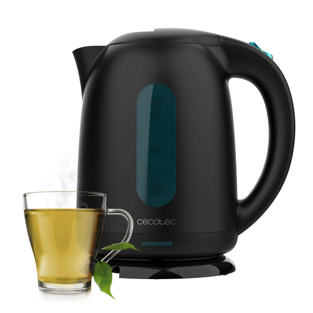 Cecotec Wasserkocher Thermosense 180 Black. Elektrischer Wasserkocher mit einem Fassungsvermögen von