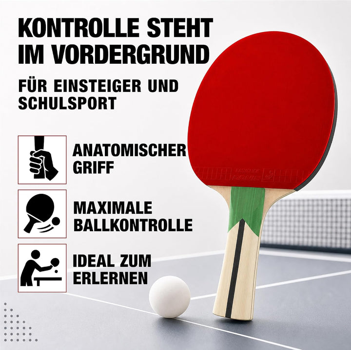 Donic-Schildkröt Tischtennis-Set Top Teams 400, 2 Schläger, 3 Bälle in guter 1* Qualität, in wertige