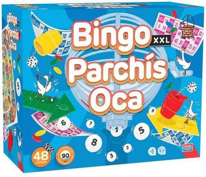 FALOMIR 31063 Bingo XXL Premium + Parchis + Oca, bunt
