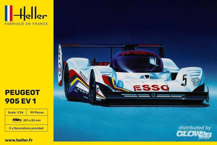 Heller 80718 Modellbausatz Peugeot 905 EV 1
