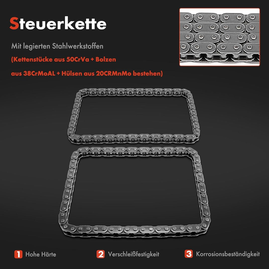Steuerkettensatz für 1er E87 118d 120d 3er E46 E90 E91 318d 320d 5er E60 E61 520d 2.0L 2001-2012 112