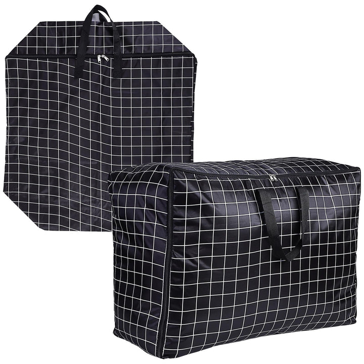 Amosfun Grosse Aufbewahrungstaschen aus Oxford Gewebe 75x50x30cm mit Reissverschluss und Griffen – 2
