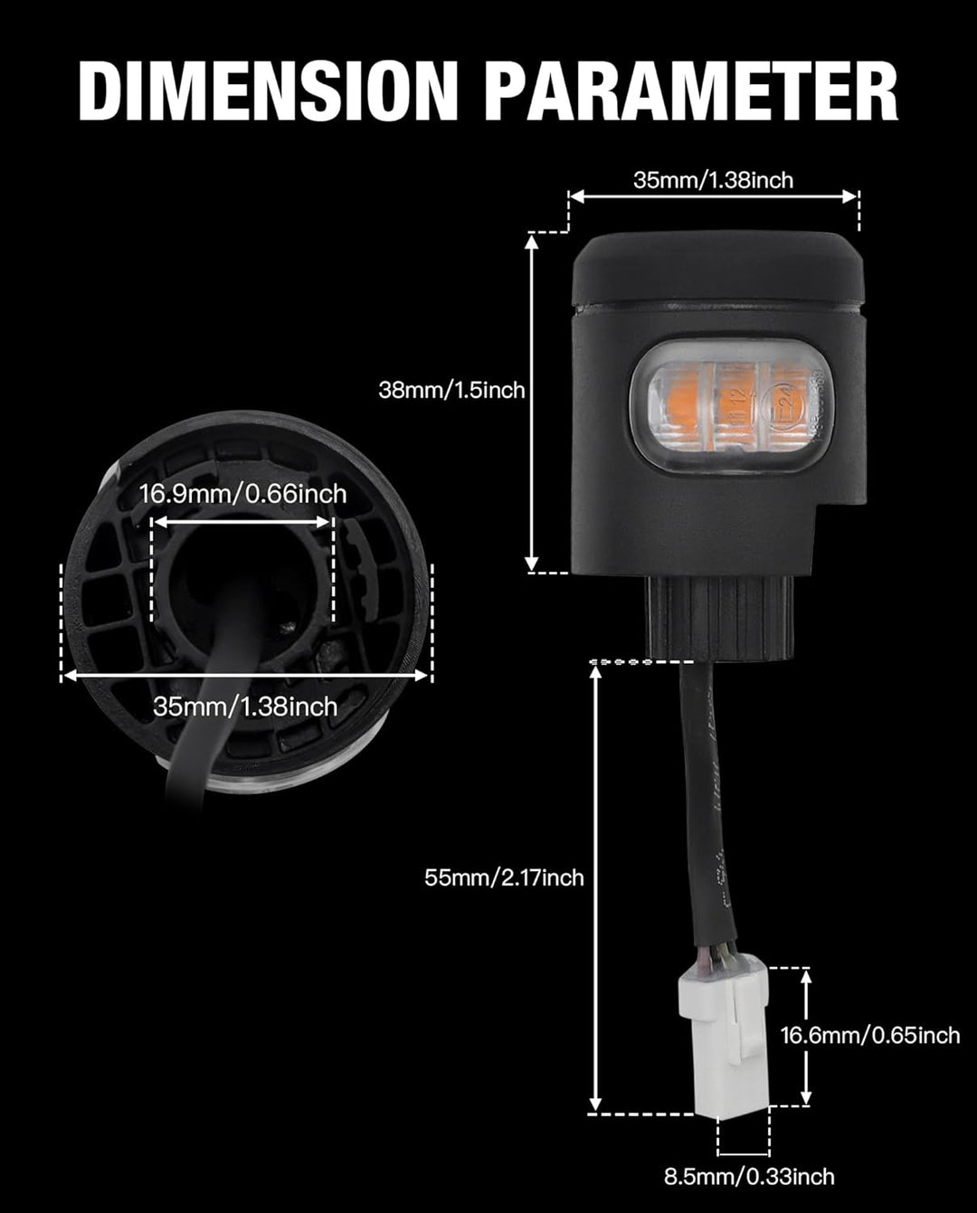 Segway zt3 Ninebot Scooter Kompatibles Universal Blinker-Signal Wasserdichter Griff-Ersatz Zubehör P