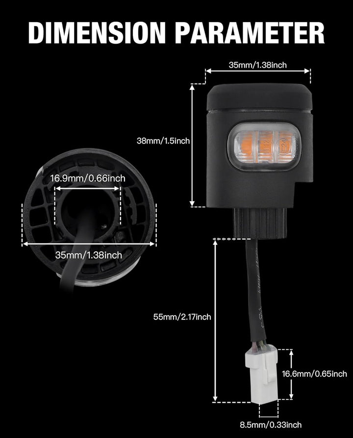 Segway zt3 Ninebot Scooter Kompatibles Universal Blinker-Signal Wasserdichter Griff-Ersatz Zubehör P