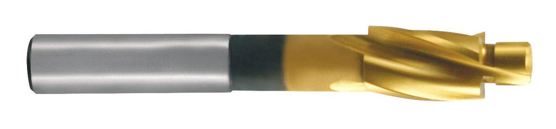 RUKO Flachsenker DIN 373 HSS-TiN mit Zylinderschaft und festem Führungszapfen 3,3 mm