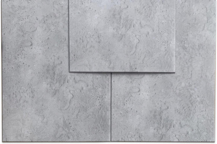 Deccart Wanddeko Platte Beton Imitation Wandpaneele BETONLOOK IMITATION Polystyrol (4 Stück (2m2), 6