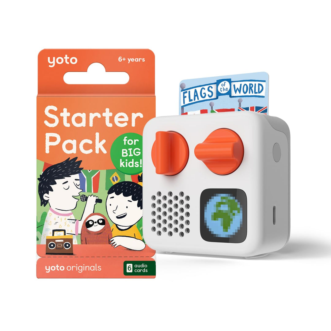 Yoto Mini (2024 YM002 Edition) + Starter Pack für Big Kids Bundle - Bildschirmfreies Bluetooth Audio