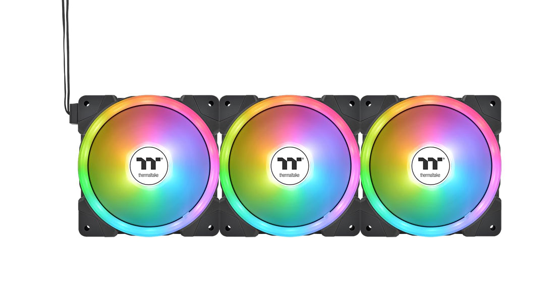 Thermaltake SWAFAN EX12 ARGB PC Cooling Fan White TT Premium Edition 3 Fan Pack 120mm Weiss, 120mm W