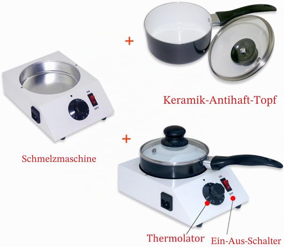 OBLLER Schokolade Schokoladenschmelzgerät Schmelztopf Temperiergerät für Kuvertüre Einschliesslich P
