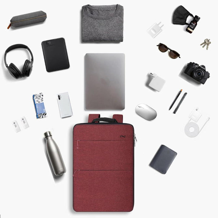 ZINZ 13 14 15 16 Zoll Schlank und Erweiterbar Laptop Rucksack Wasserdicht Notebook Tasche für Männer