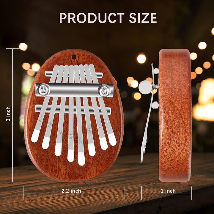 EASTROCK 8 Tasten Mini Kalimba, Finger Daumen Klavier mit Zubehör Anhänger Geschenk, Exquisite Finge