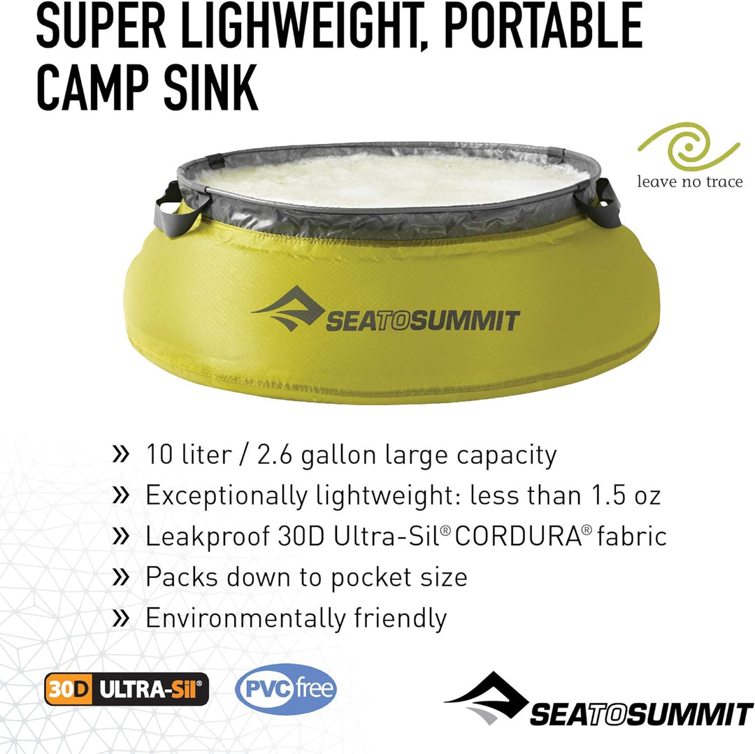 Sea to Summit Ultra SIL Kitchen Sink 10L - Wassersack lime green, lime green