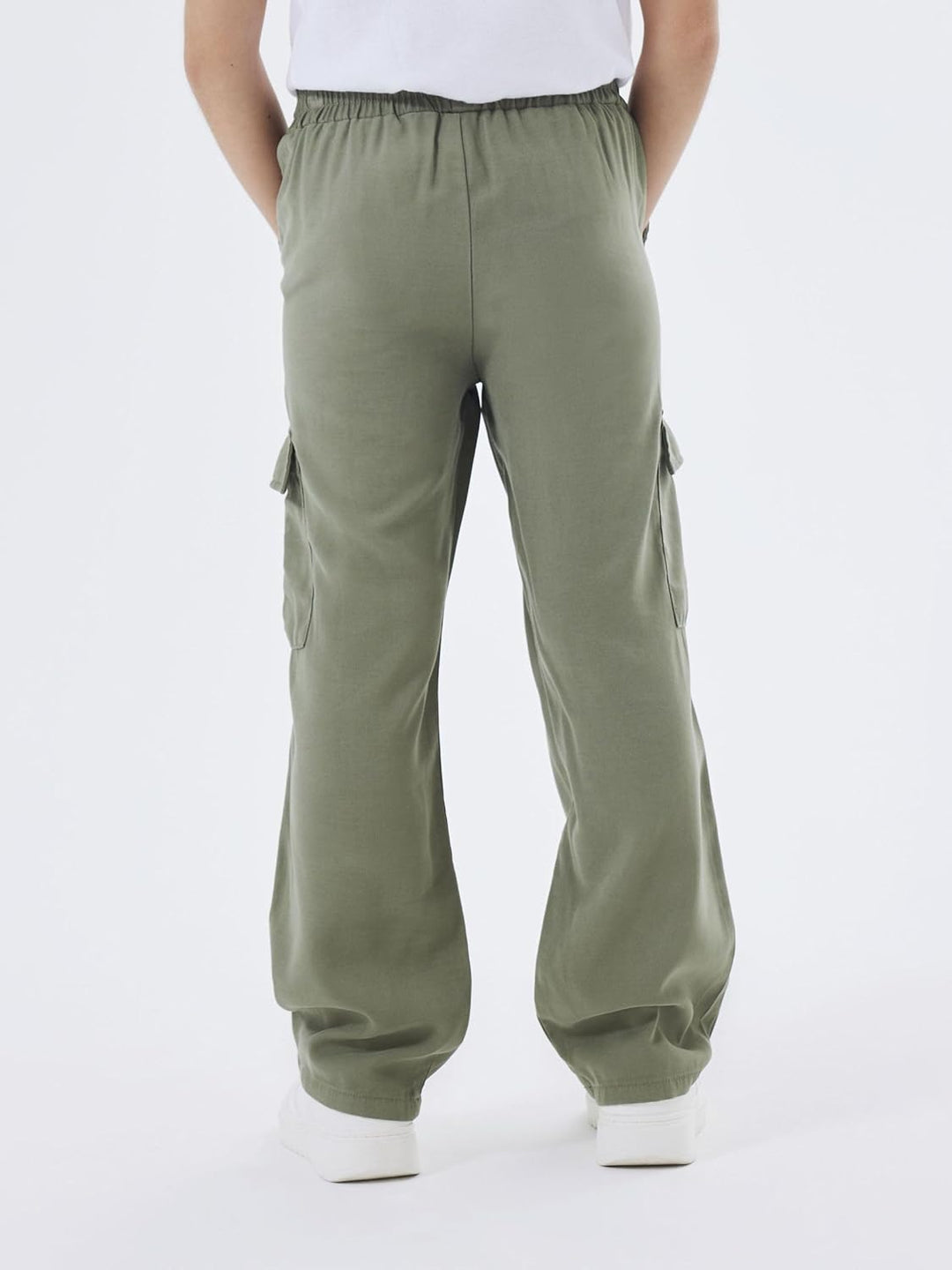 NAME IT Girl Cargohose Straight Fit 116 Deep Lichen Green, 116 Deep Lichen Green