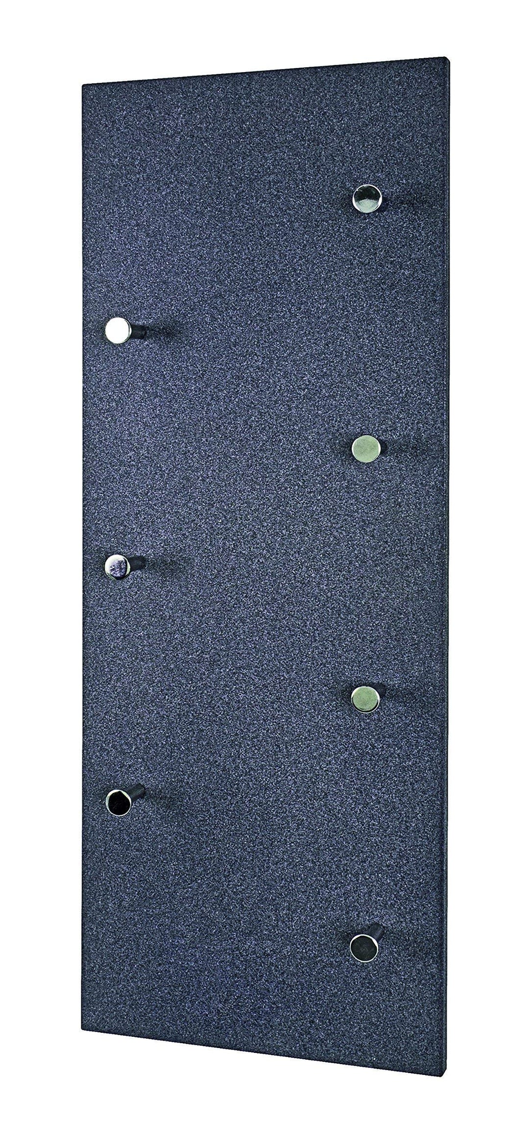 HAKU Möbel Wandgarderobe, MDF, granitoptik-chrom, B 80 x T 6 x H 30 cm, Granitoptik-chrom