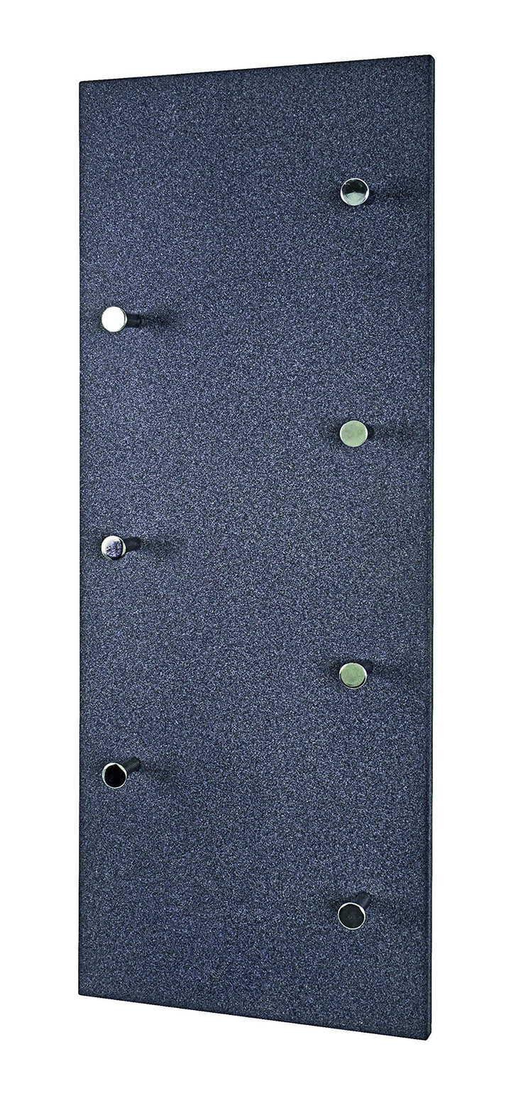 HAKU Möbel Wandgarderobe, MDF, granitoptik-chrom, B 80 x T 6 x H 30 cm, Granitoptik-chrom