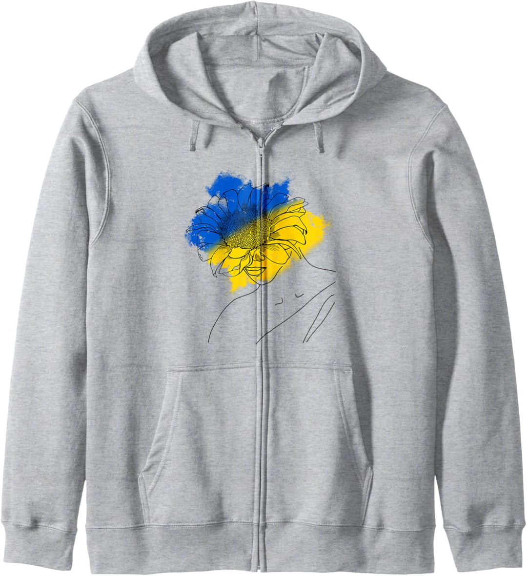 ukraine sunflower Kapuzenjacke