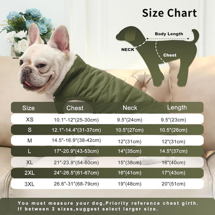 JoyDaog Fleece Hundejacke für Winter kaltes Wetter, Extra Weicher Hundemantel für Kleine Hunde, Wind