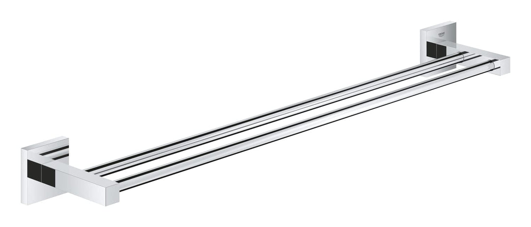 GROHE Start Cube - Doppel- Badetuchhalter (Stichmass: 600mm, verdeckte Befestigung, Material: Metall